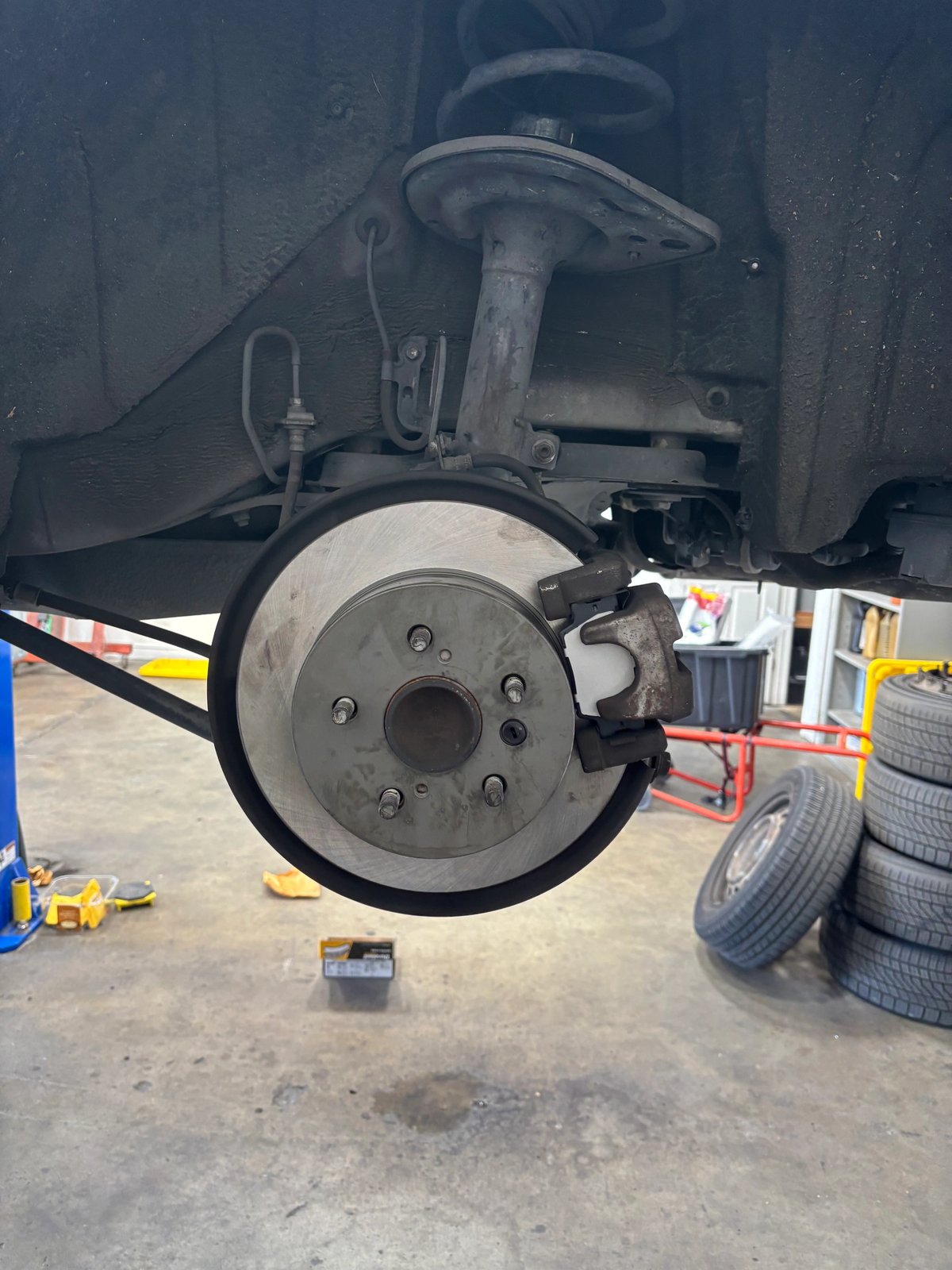 New brake rotor and brake assembly at MB Auto Repair